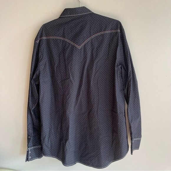 Rock & Roll Cowboy Men's Pearl Snap Long Sleeve  Button Down - Picture 8 of 10